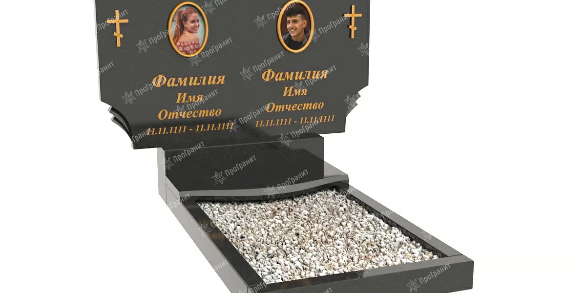 Горизонтальные памятники из гранита