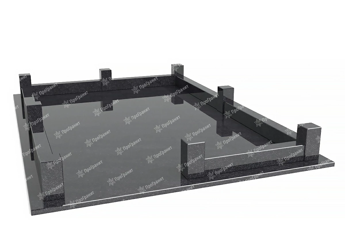 Гранитная ограда ГР 1