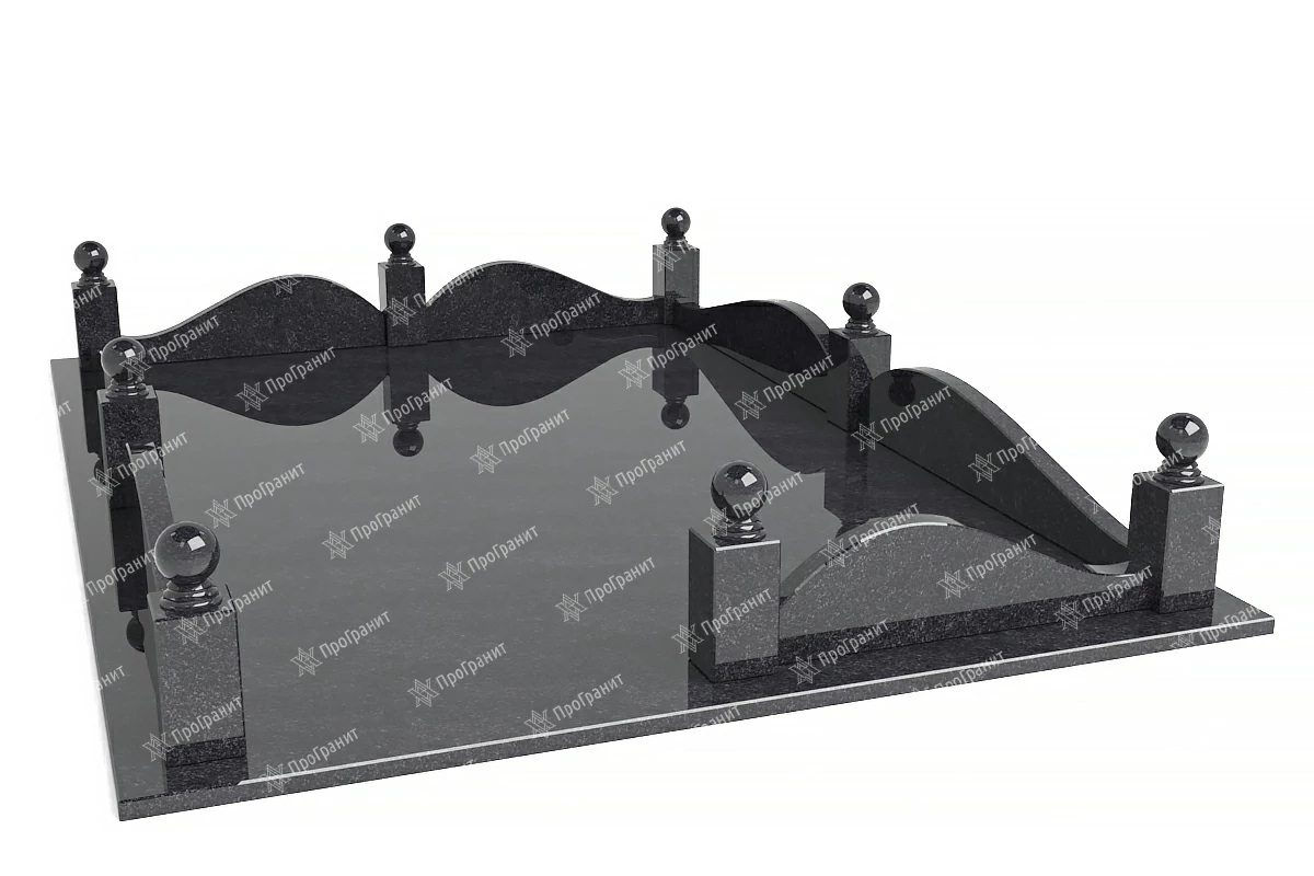 Гранитная ограда ГР 3