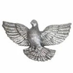Голубь 003 23х15см, серебро