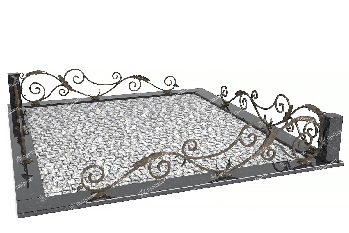 Кованая ограда КО 15