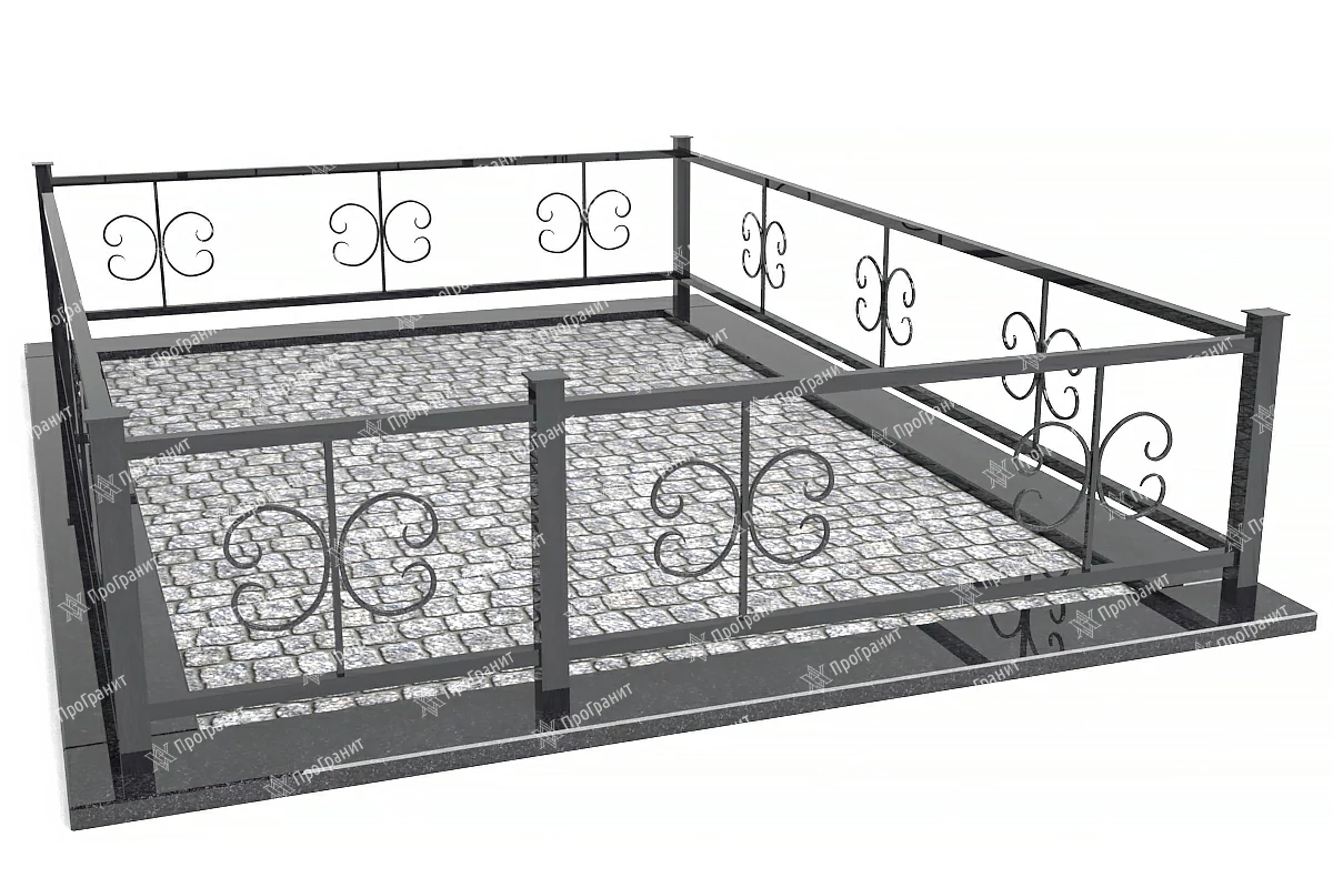 Металлическая ограда МО 13