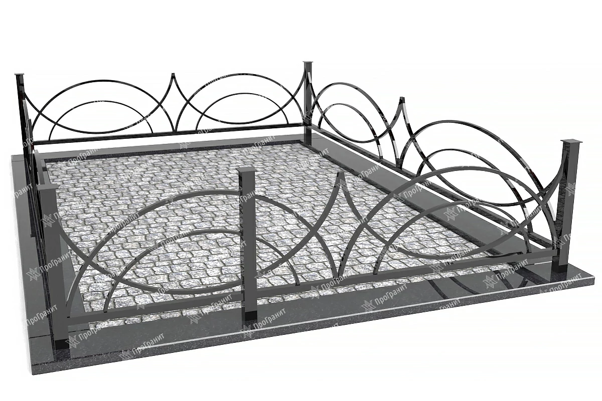 Металлическая ограда МО 14
