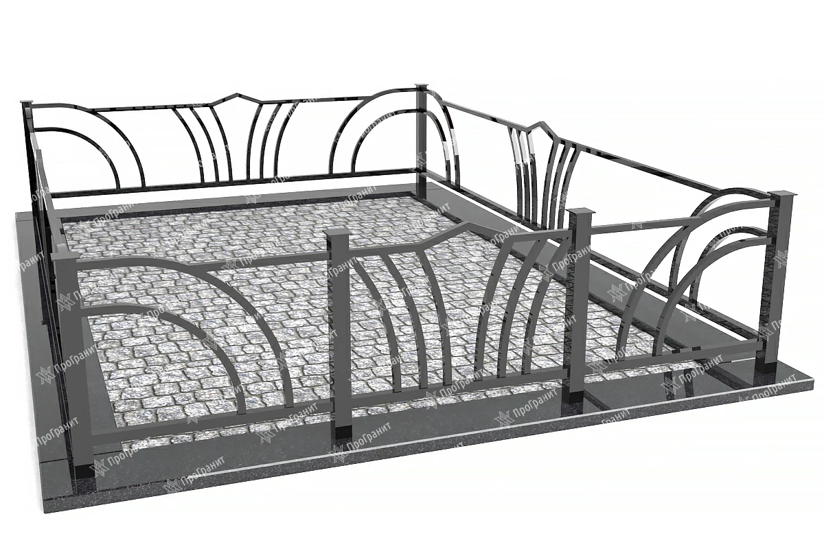 Металлическая ограда МО 15