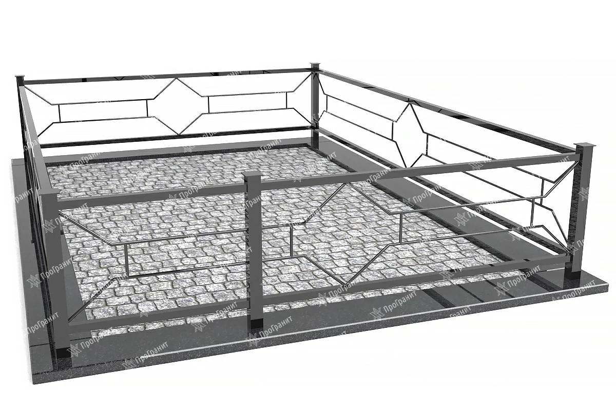 Металлическая ограда МО 16