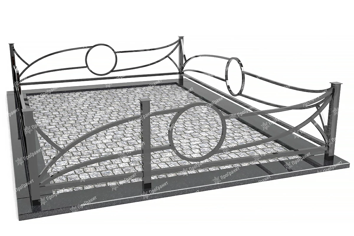 Металлическая ограда МО 25