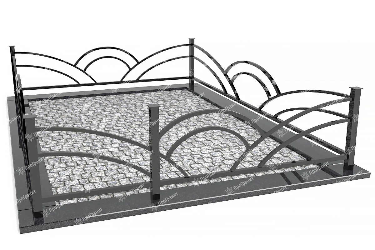 Металлическая ограда МО 7