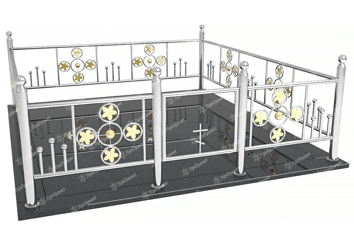 кованые ограды на могилу