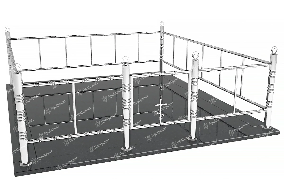 Ограда из нержавеющей стали НС 2