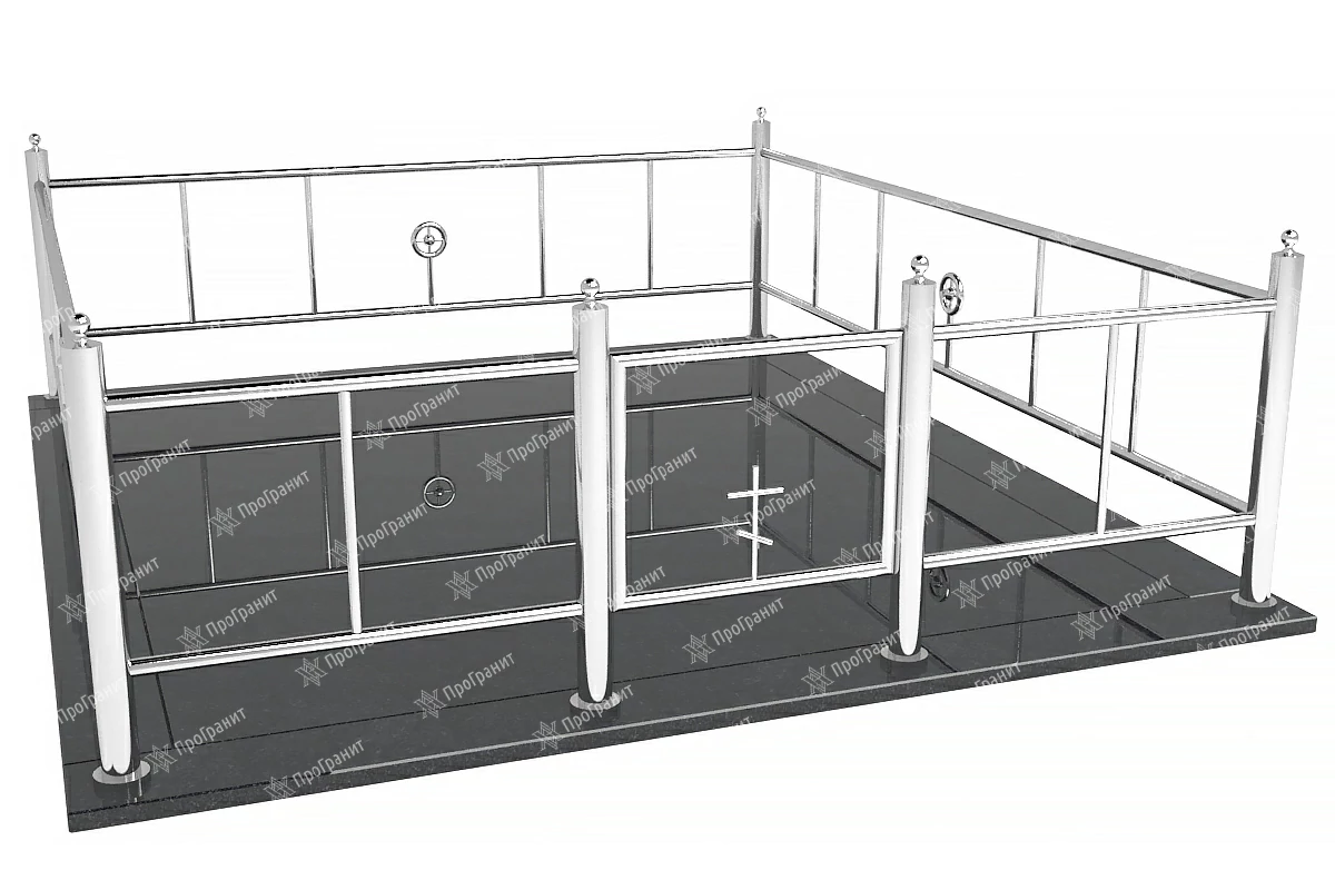Ограда из нержавеющей стали НС 3