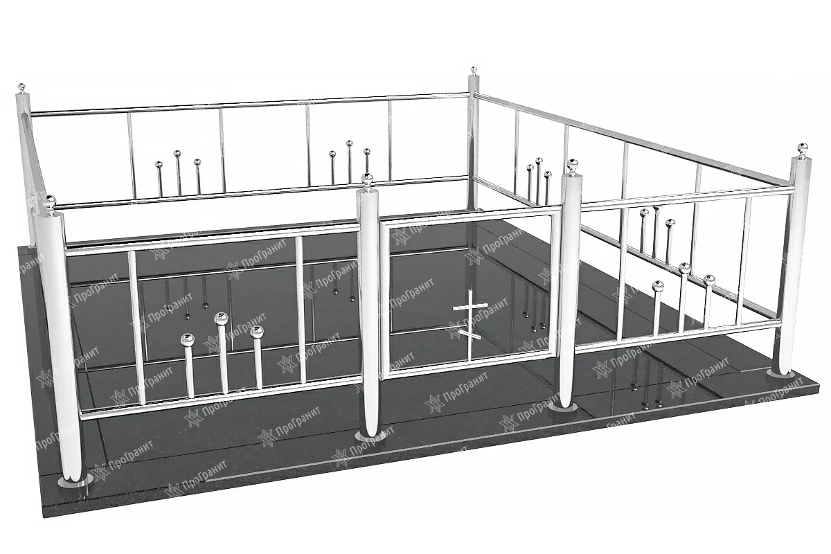 Ограда из нержавеющей стали НС 4