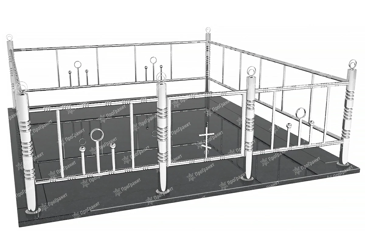 Ограда из нержавеющей стали НС 5
