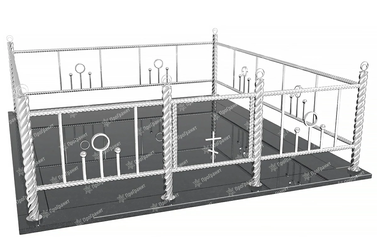 Ограда из нержавеющей стали НС 6