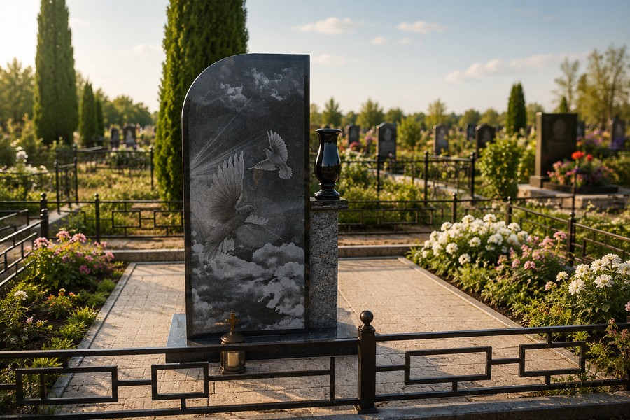 памятники с крестом из гранита